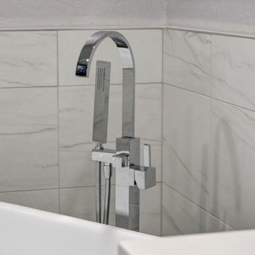 North Summerlin Deep Blue Master Bathroom