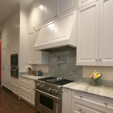 Large Eat in Kitchen with Floor to Ceiling Brookhaven Cabinetry