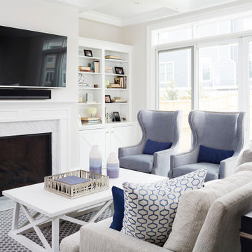 #bethesdaglamfam - Blue & White Living Room