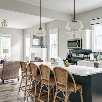 Transitional Bungalow with Notre Dame Accents