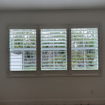 Wide three-panel plantation shutters | Four Seasons at Wylder, Port St. Lucie