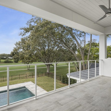 New Transitional Custom Home Overlooking the First Green in Bay Hill