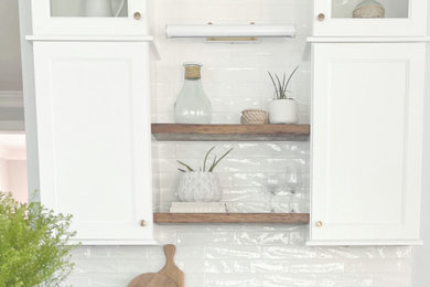 Inspiration for a coastal kitchen remodel in Other
