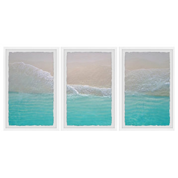 Seaside Paradise Triptych, 72"x36"