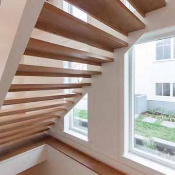 Project #48 | Contemporary Staircase with Warm Tones