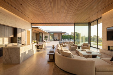 Example of a trendy living room design in San Francisco