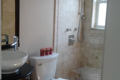 Example of a trendy bathroom design in Toronto