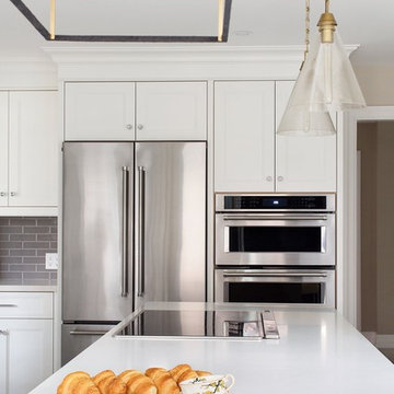 Gray and Yellow Kitchen