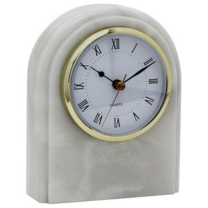 Marble Crafter CL40-ON Polaris Clock Onyx Desk 