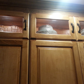 Stacked Glass Cabinets