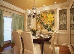 Wall Color for Dining Room with Chair Rail
