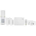 Skylink - SkylinkNet 2in1 Alert/Alarm System Basic Premium Kit - The 2 in 1 Alert and Alarm System puts you in control. It is a simple and cost-effective solution to protect your family when you're at home or to secure your home when you are away. Thanks to the do-it yourself installation, it can be set up in minutes and there are no monthly fees or contracts. You can set the alarm in two different modes: