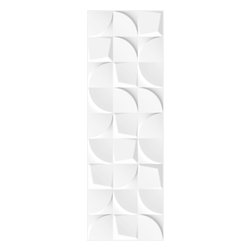 Walls and Floors - Wimbledon White Curve Gloss Tiles, 1 m2 - Wall And Floor Tile