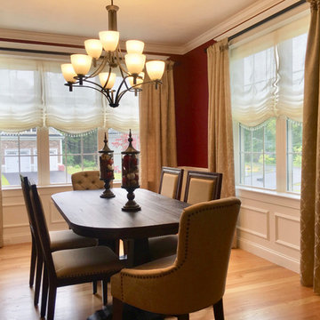 Fabric Embellishment in Dining Room