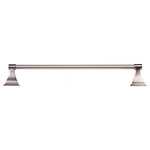 ARISTA Bath Products - Arista Leonard Collection Towel Bar, 24", Satin Nickel - The Arista Leonard Collection Towel Bar has an elegant and sophisticated design. It is made from durable zinc aluminum with a beautiful satin nickel finish. Concealed mounting hardware is included to assist in a quick and clean installation.