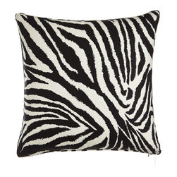 Legacy Home Zebra Pillow, 22"Sq. - Decorative Pillows
