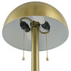 Novogratz x Globe 60" Haydel�2-Light Matte Brass Floor Lamp