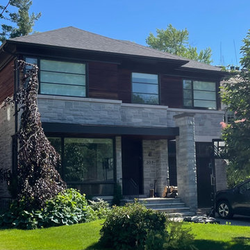 New build masonry exterior