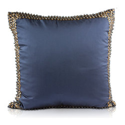 Bajra Navy Throw Pillow - Decorative Pillows