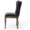 Richmond Black Leather Wingback Dining Chair