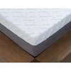 Pemberly Row Plush Twin Long Mattress and Model T Bed Base in White