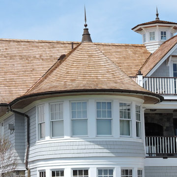 Cedar Roof on Westport, CT Victorian Style Beach Home