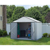 Arrow Ezee Shed With High Gable & Charcoal Trim - 10x8 Ft Cream