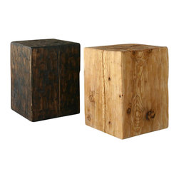 Pfeifer Studio - Santa Fe Solid Pine Cube Table - Side Tables And End Tables