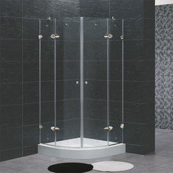 Vigo 40" x 40" Neo-Round Shower Enclosure VG6021CHCL40 - Bath Products