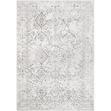 nuLOOM Vintage Odell Traditional Transitional Area Rug, Ivory, 8'x8'