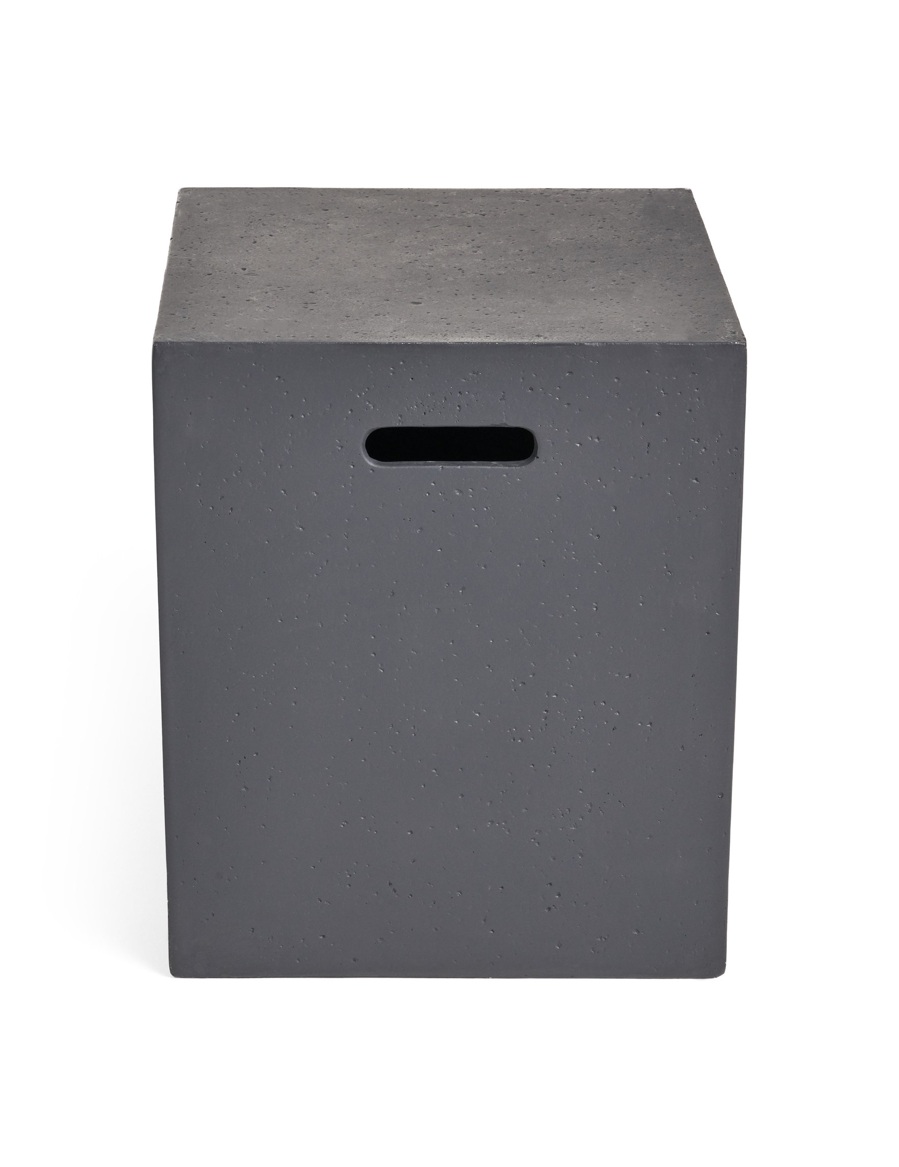 GDF Studio Jaxon Outdoor 50,000 BTU Rectangular Fire Table with Tank Holder, Dark Gray