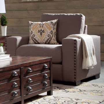 Donny Osmond Home Rosanna Chair with Grey Fabric