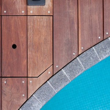 Pool Decking & Funky Portico