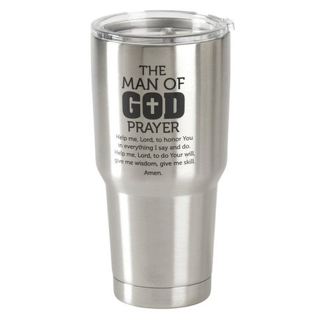 Tumbler  Man Of God Prayer  Stnl Stainless  30Oz