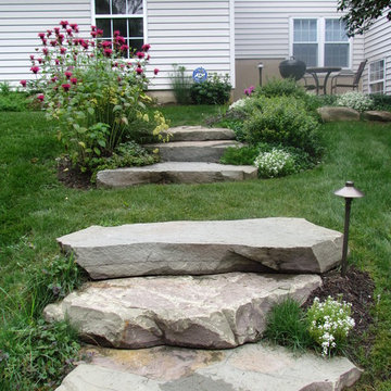 Boulder Ideas & Broken Blue Stone Path