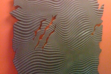 Wall Art using Wave design panel