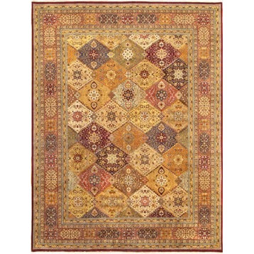 Pasargad Baku Collection Hand-Knotted Lamb's Wool Area Rug, 9'10"x9'10"