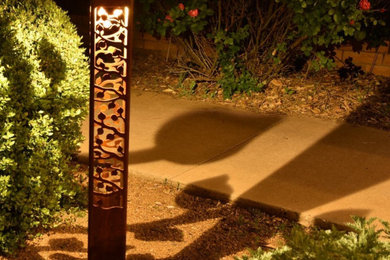 Design ideas for a mid-sized side yard landscaping.