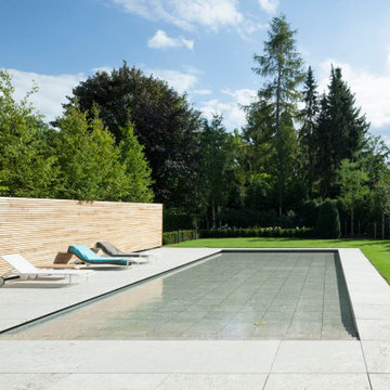Edelstahlbecken mit Hubboden 12,00 x 6,00 x 1,60 m