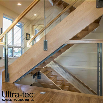 Stairway with Cable Railing