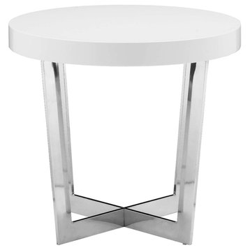 Pearl Side Table, White