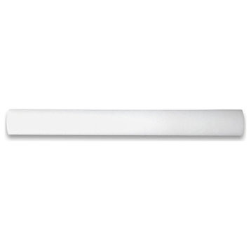 Thassos White Marble Round Covering Pencil Liner Trim Molding Polished, 1 piece
