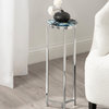 Aguilar Glam Drink Table, Blue/Silver 8x8x23