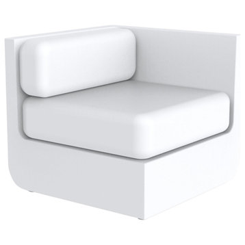Ulm Sectional Sofa Left White