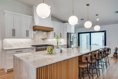 Example of a trendy kitchen design in Dallas