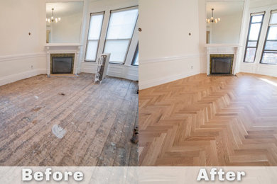 Inspiration for a living room remodel in Boston