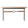 Hubbardton Forge 750120-05-14-LC-M2 Equus Wood Top Console Table in Bronze