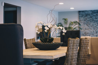 Transitional dining room photo in Other