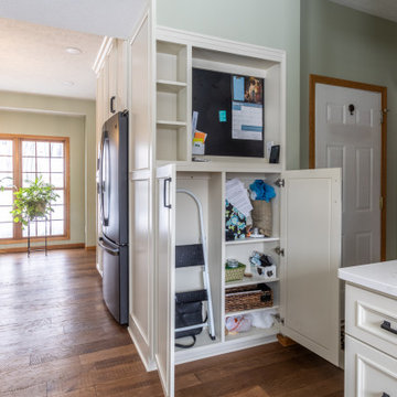 Transitional Kitchen With Over-Sized Island