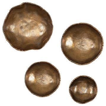 Lucky Coins Brass Wall Bowls